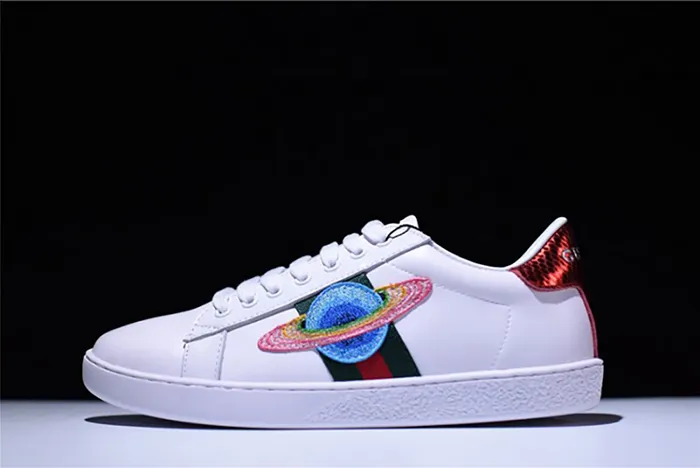 Gucci Ace Embroidered Low-Top Sneaker with ufo womens