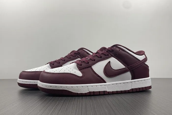 Nike SB Dunk Low Bordeaux Team Red White Shoes DD1503 108