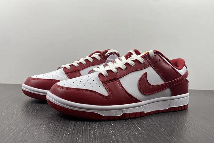 Nike Dunk Low Cardinal White Gym Red DD1391 602