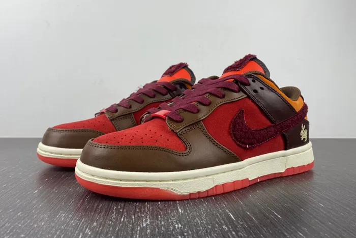 Nike Dunk Low Year Of The Rabbit Orange Brown FD4203-661