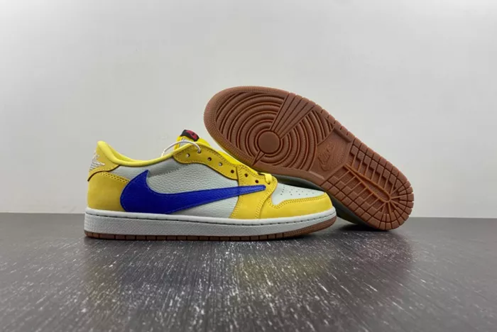 Travis Scott x Air Jordan 1 Low OG Canary DZ4137-700